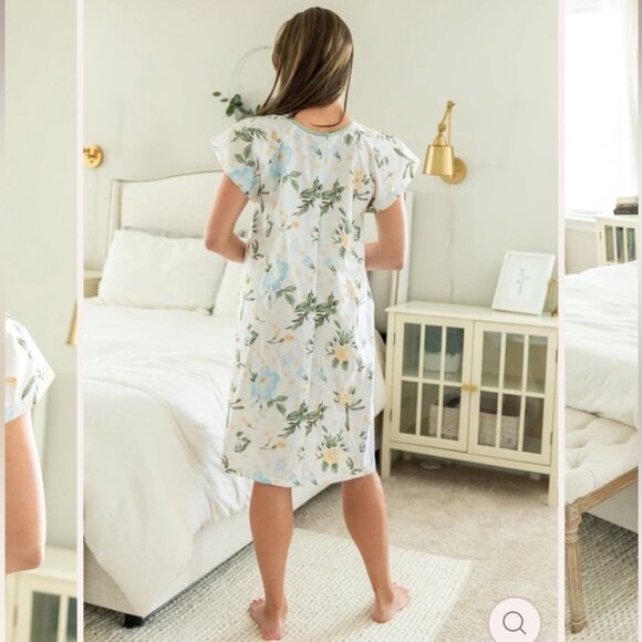 NWT Gownies Floral Hadley Print Maternity Hospital Stay Gown Size XL - Picture 4 of 14